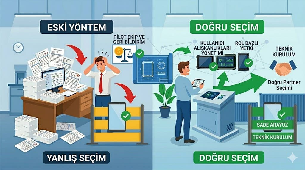Android tablet saha uygulamaları üretim ve lojistik için KPI odaklı operasyon yönetimi