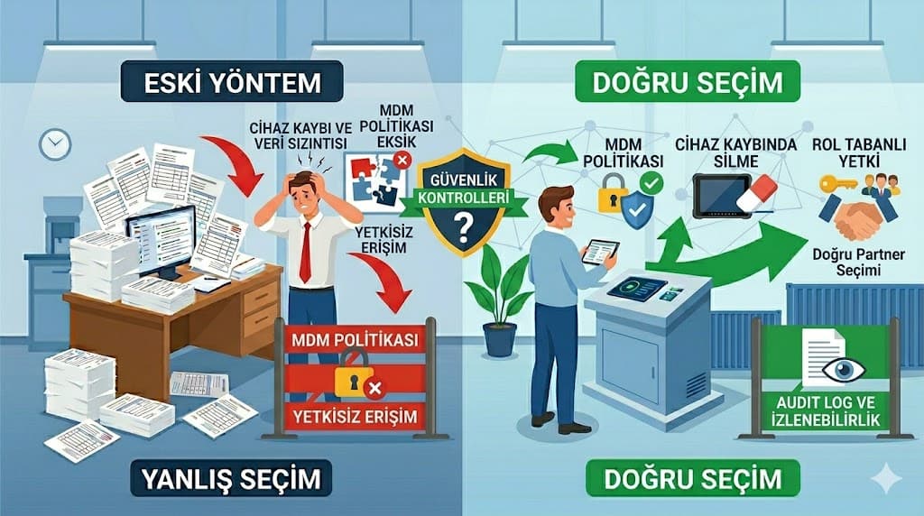 Android tablet saha uygulamaları üretim ve lojistik için gelecekteki trendler ve teknolojiler