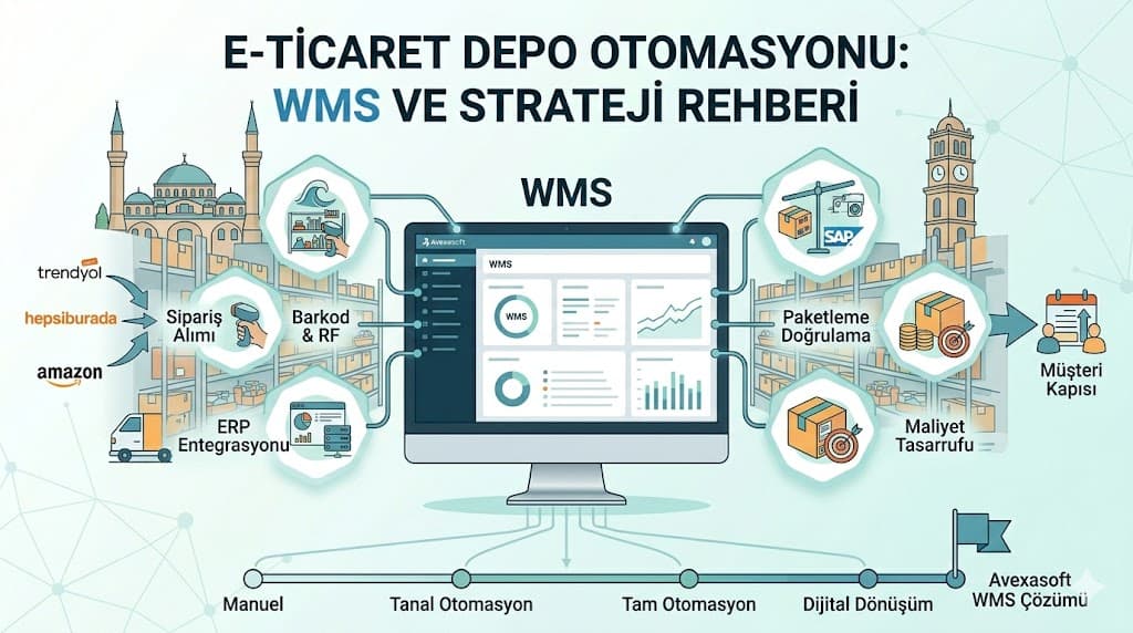 e-ticaret depo otomasyonu sipariş toplama stratejileri ve lojistik yazılım entegrasyonu