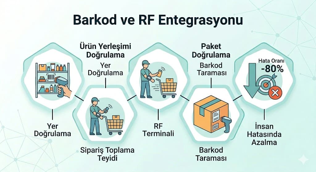 E-ticaret depo otomasyonu uygulama süreci ihtiyaç analizi tasarım ve entegrasyon adımları