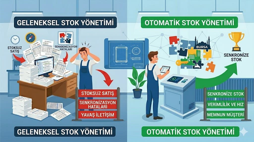E-ticaret stok yönetimi otomasyonu