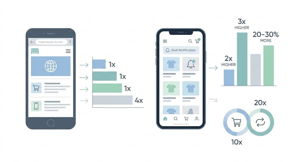 E-ticaret mobil uygulama ve mobil web sitesi performans analizi
