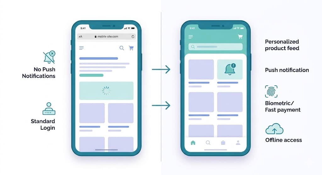 B2C e-ticaret mobil uygulama temel özellikleri ve kullanıcı deneyimi