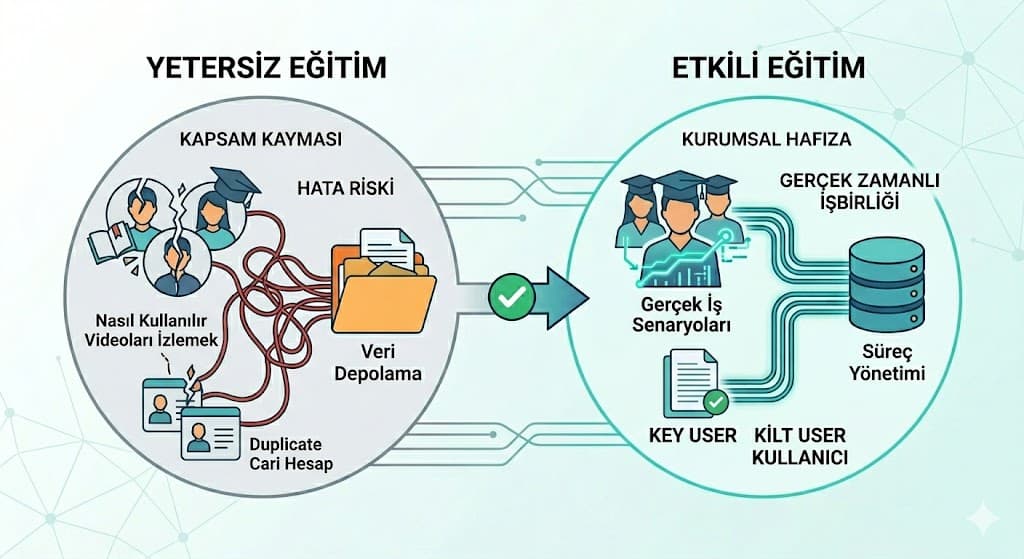 ERP kurulumunda sık yapılan hatalar yetersiz eğitim ve çözüm önerileri