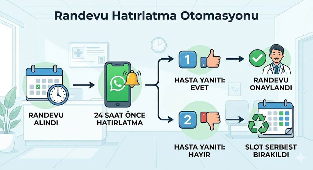 randevu hatırlatma otomasyonu