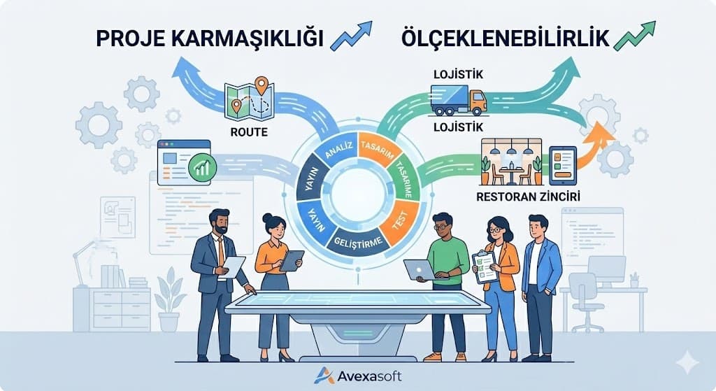 Özel yazılım geliştirme maliyet kalemleri analiz ve planlama aşaması