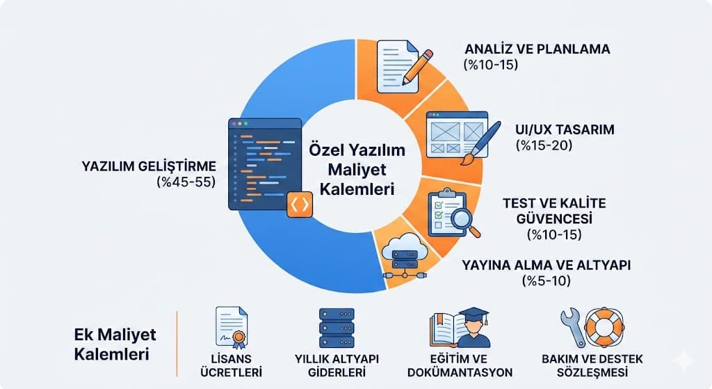 Yazılım bakım ve destek maliyetleri ilk geliştirme sonrası giderler