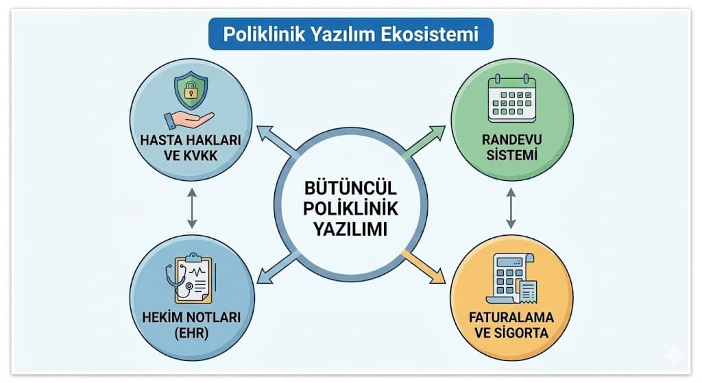 Hasta faturalama ve SGK entegrasyonu poliklinik yazılım süreci