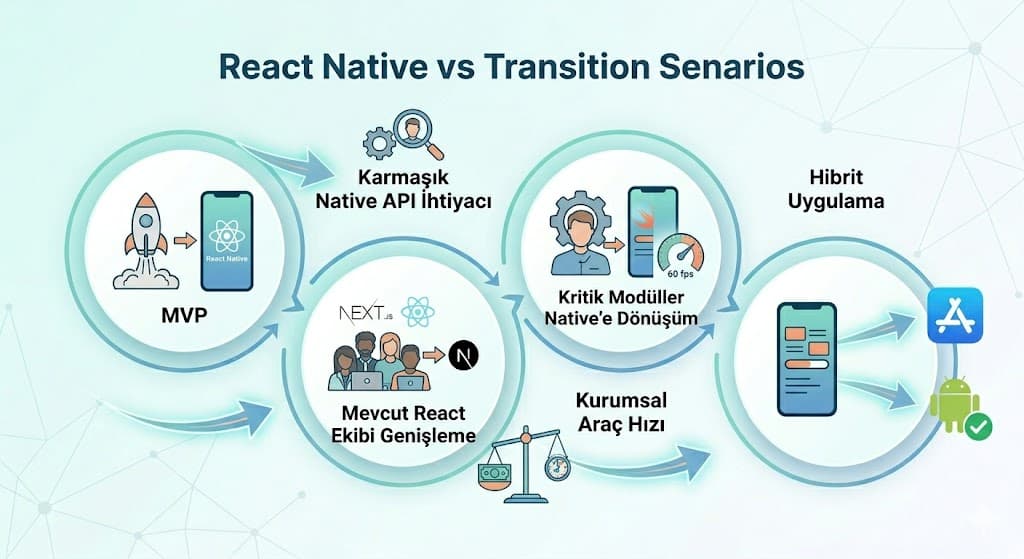 Swift ve React Native karşılaştırması iOS projesi için platform desteği