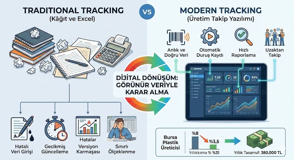 Özel üretim yazılımı ile ERP sistemi maliyet ve özellik karşılaştırması