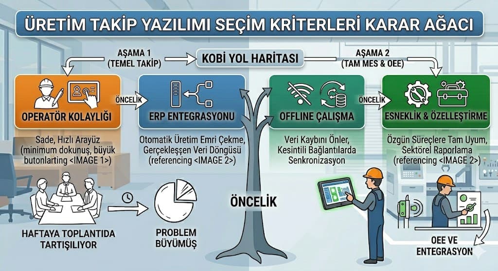 uretim takip yazilimi seciminde dikkat edilmesi gerekenler referanslar demo