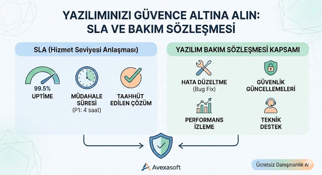 SLA nedir hizmet seviyesi anlaşması bileşenleri ve tanımı