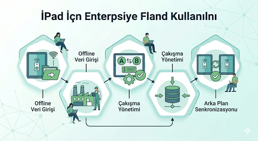 iPad iş uygulamaları saha ekipleri için native çözümler kalite kontrol uygulaması özellikleri