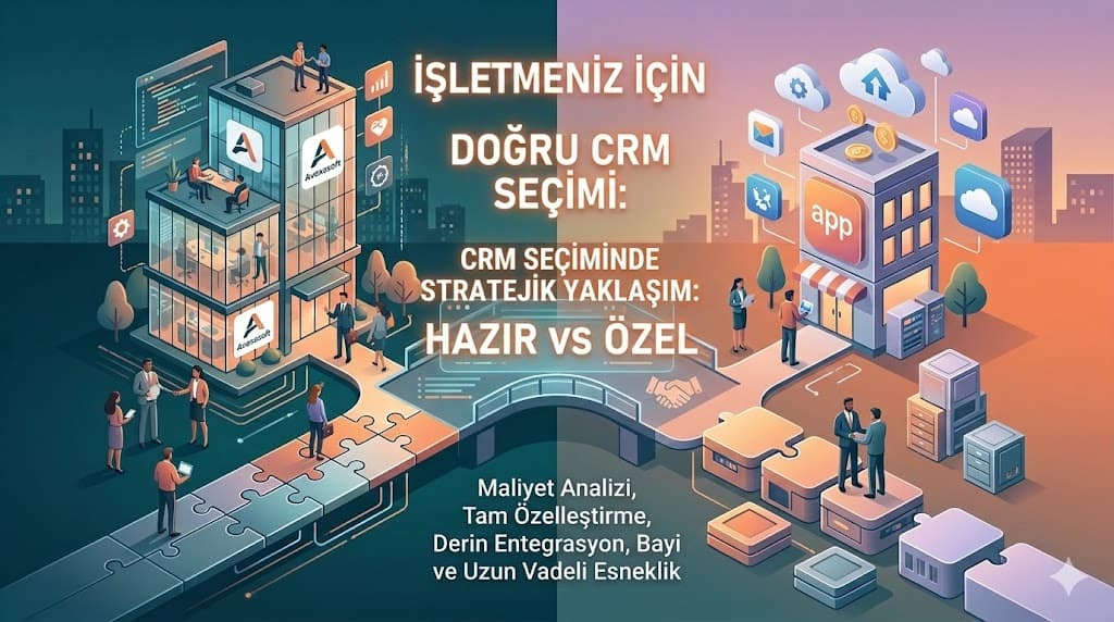 Hazır CRM sistemlerinin sınırlılıkları ve özel geliştirme avantajları karşılaştırması